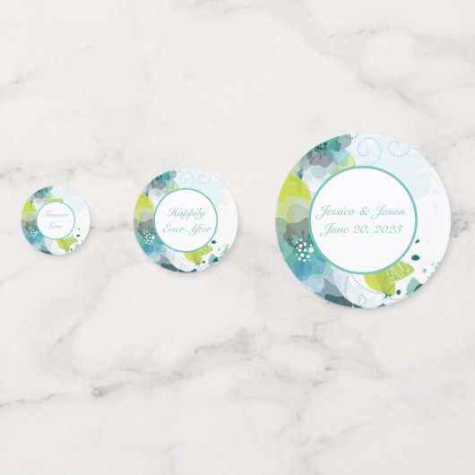 Tafel Confetti-Aangepaste Confetti van de Weddensc (Voorkanten)