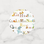 Tafel Confetti - alfabet (Kleine voorkant)