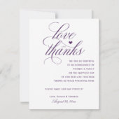 Tafel Dankkaartjes | Koninklijke Calligrafie (Prui Kaart (Voorkant)