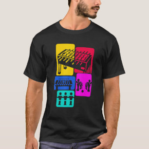 Tafel Football voor voetballspeler Retro jongens F T-shirt
