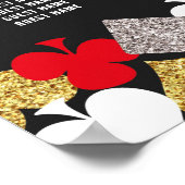 Tafel Huwelijk Vegas Casino Zitplaatsen 18 Tafels Poster (Hoek)