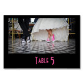 Tafel Kaart Fifties Diner Trouwpaar (Achterkant)