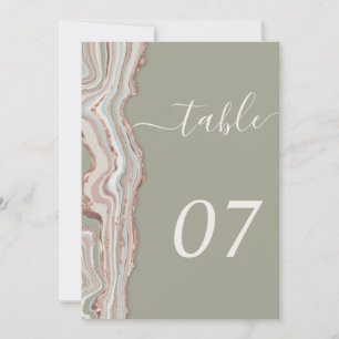 Tafel nummer 5x7"