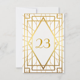 Tafel Nummer,Great Gatsby,elegant,chic,witgoud Kaart