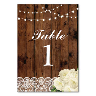 Tafel Nummers Trouw Kant Kaarten Display