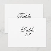 Tafel zitplaatsen bruiloft gast plaatsing CUSTOM Briefkaart (Voorkant / Achterkant)