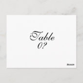 Tafel zitplaatsen bruiloft gast plaatsing CUSTOM Briefkaart (Achterkant)