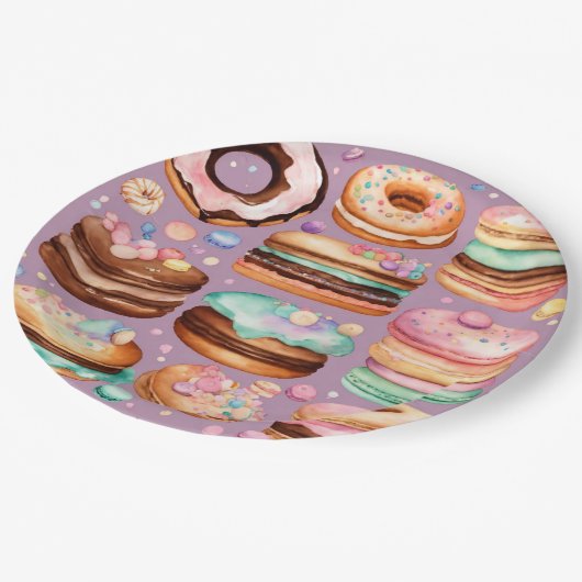 Tafelbediening & inrichting > Borden & schalen Papieren Bordje (Gekanteld)