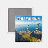 Tafelberg Ariel Cableway Zuid-Afrika Magneet (Voorkant / Achterkant)