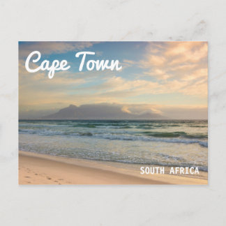 Tafelberg in Kaapstad, Zuid-Afrika. Briefkaart