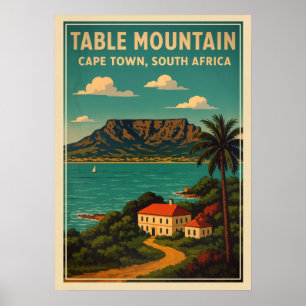 Tafelberg Kaapstad - Zuid-Afrika V01 Poster