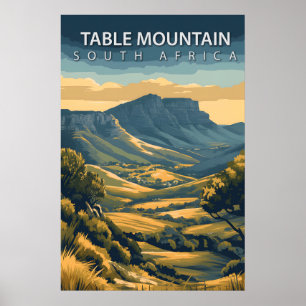 Tafelberg Zuid-Afrika Iconisch Kaapstad Poster