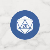 Tafelblad Chic in Blue Table Confetti (Kleine voorkant)