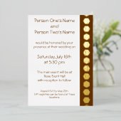 Tafelblad Chic in Chocolate Folie Invitation Folie Uitnodiging (Staand Voorkant)