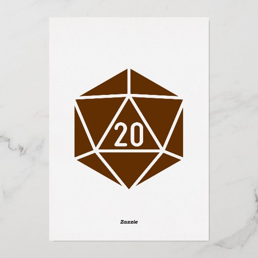 Tafelblad Chic in Chocolate Folie Invitation Folie Uitnodiging (Achterkant)