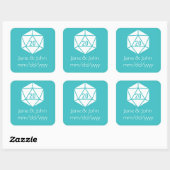 Tafelblad Chic in Turquoise Sticker (Vel)