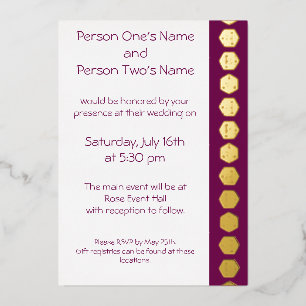 Tafelblad Chic in Wine Folie Invitation Folie Uitnodiging