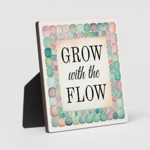 Tafelblad Plaque Groeien Met De Flow Inspiratie Ku Fotoplaat