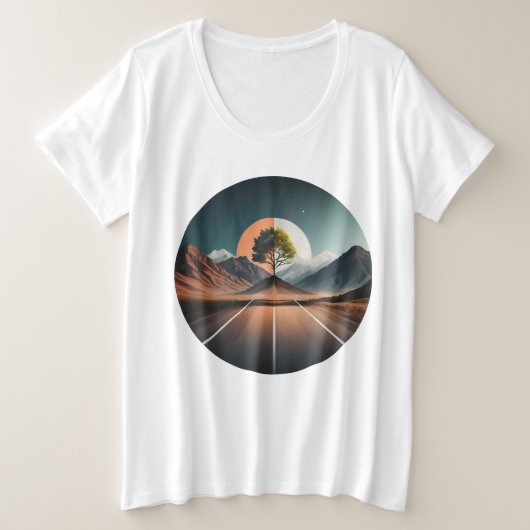 tafelboom grote maat t-shirt (Design voorkant)