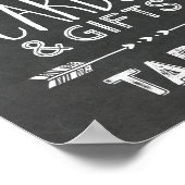 Tafelbord voor weddenschappen Chalkboard Harten pi Poster (Hoek)