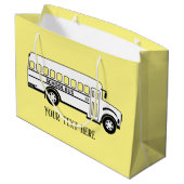 Tafelbuschauffeurs voegen tekst toe  groot cadeauzakje (Achterkant Gekanteld)