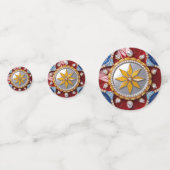 Tafelconfetti met Colombiaanse kleuren Confetti (Voorkanten)