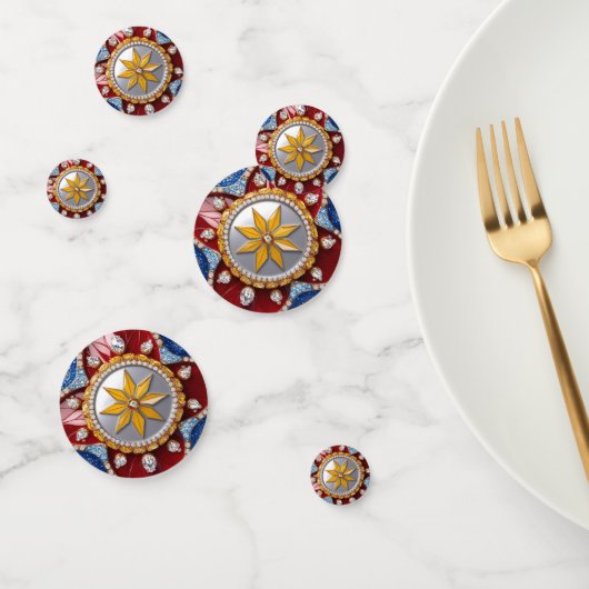 Tafelconfetti met Colombiaanse kleuren Confetti (Groep)