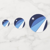 Tafelconfetti met vlag van Columbia, SC Confetti (Achterkanten)