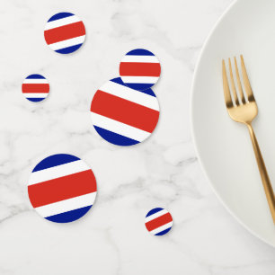 Tafelconfetti met vlag van Costa Rica Confetti