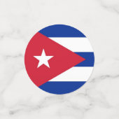 Tafelconfetti met vlag van Cuba Confetti (Kleine voorkant)
