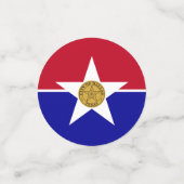 Tafelconfetti met vlag van Dallas, Texas Confetti (Kleine voorkant)