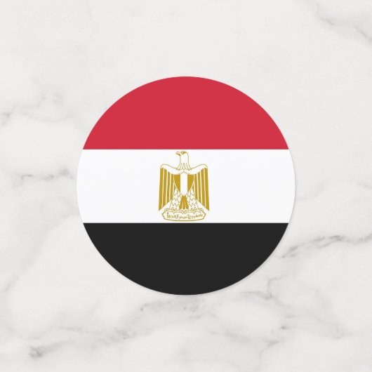 Tafelconfetti met vlag van Egypte Confetti (Kleine voorkant)