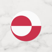 Tafelconfetti met vlag van Groenland Confetti (Kleine voorkant)