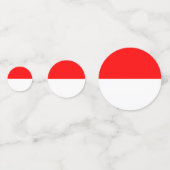 Tafelconfetti met vlag van Indonesië Confetti (Achterkanten)