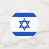 Tafelconfetti met vlag van Israël Confetti (Kleine voorkant)