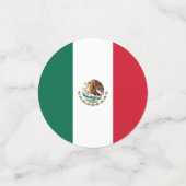Tafelconfetti met vlag van Mexico Confetti (Kleine voorkant)