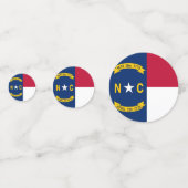 Tafelconfetti met vlag van North Carolina Confetti (Voorkanten)