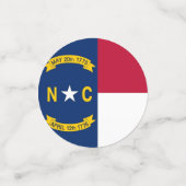 Tafelconfetti met vlag van North Carolina Confetti (Kleine voorkant)