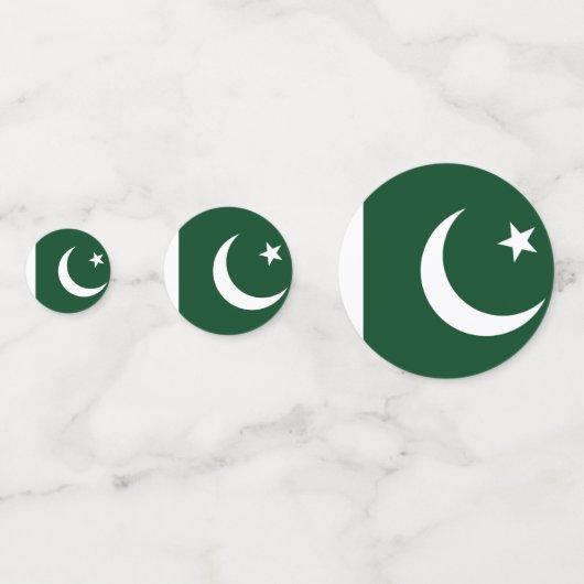 Tafelconfetti met vlag van Pakistan Confetti (Voorkanten)