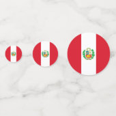 Tafelconfetti met vlag van Peru Confetti (Voorkanten)