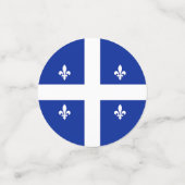 Tafelconfetti met vlag van Quebec, Canada Confetti (Kleine voorkant)