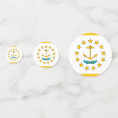 Tafelconfetti met vlag van Rhode Island, USA Confetti (Voorkanten)