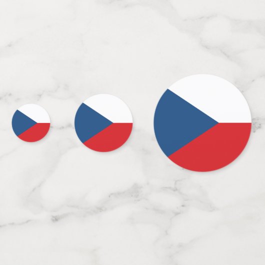 Tafelconfetti met vlag van Tsjechië Confetti (Voorkanten)