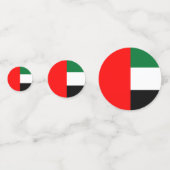 Tafelconfetti met vlag van VAE Confetti (Achterkanten)