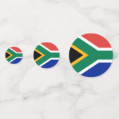 Tafelconfetti met vlag van Zuid-Afrika Confetti (Achterkanten)