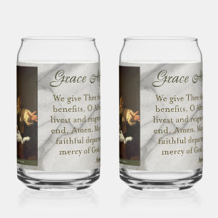 Tafeldankgebed Blikvorm Glas