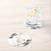 Tafeldecoraties Herfst Baby shower Ronde Kartonnen Onderzetter (Insitu)