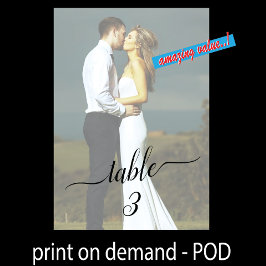 Tafelgetallen prachtige paardenweduwfoto kaart