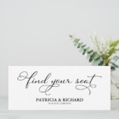 Tafelindeling Trouw Stoelenkaart Titelkaart Kaart (Staand voorkant)