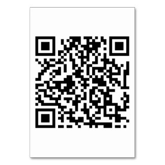 Tafelkaart 3,5 x 5 inch met DJ-QR-code Kaart